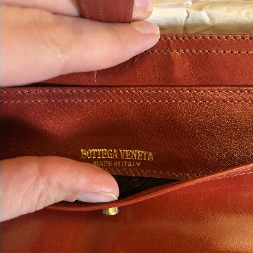 Vintage Bottega Veneta Brown Leather Bag NWT